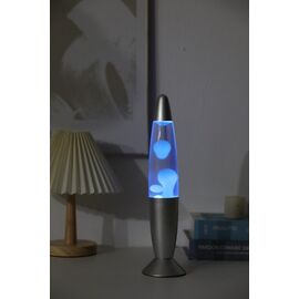 iTotal - Color-changing LED Lava Lamp - Silver Base and White Wax (XL2673) / Toys