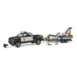 Bruder - RAM 2500 Police Pickup with L+S Module, trailer and boat (02507) / Toys - Αταξινόμητα -  - Techbox