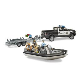 Bruder - RAM 2500 Police Pickup with L+S Module, trailer and boat (02507) / Toys - Αταξινόμητα -  - Techbox