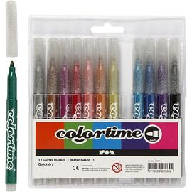 Colortime - Marker 4,2 mm - Glitter - 12 pcs (37371) / Toys - Αταξινόμητα -  - Techbox