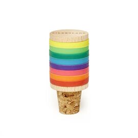 Rainbow Wine Rings + Stopper (BA91) / Gadgets