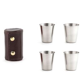 Shot Glasses With Leather Case / Gadgets - Αταξινόμητα -  - Techbox