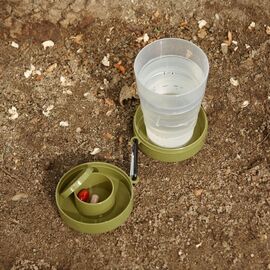 Collapsible Tumbler w Pill Compart (CU340) / Gadgets | Techbox