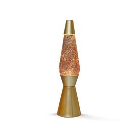 iTotal - Lava Lamp 36 cm - Golden Glitter (XL1770) / Toys
