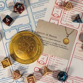 Dungeons & Dragons 24k Gold Plated Amulet of Health Medallion / Fan Shop and Merchandise - Various - Various - Techbox
