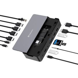 Verbatim - USB-C Pro Docking Station 15 Port w/SSD Included CDS-15SSD / Computers