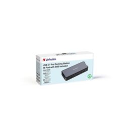 Verbatim - USB-C Pro Docking Station 15 Port w/SSD Included CDS-15SSD / Computers