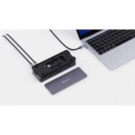 Verbatim - USB-C Pro Docking Station 15 Port w/SSD Included CDS-15SSD / Computers