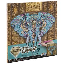 Grafix - Diamond Painting on Canvas - Elephant 30 x 30 cm - (K-260010) / Toys
