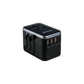 Verbatim - Universal Travel Adapter UTA-04 PD61W/QC / 3xUSB / 2xType-C / Electronics | Techbox