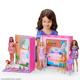 Barbie - Getaway Doll House & Doll (HRJ77) / Toys - Dolls - Collectibles - Techbox