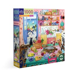 eeBoo - Puzzle 1000 pcs - Pink Kitchen - (EPZTPNK) / Toys - Puzzles - Gifts - Techbox