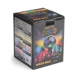 LIGHT - UP - Disco Ball Black 13cm (MCDC007) / Toys