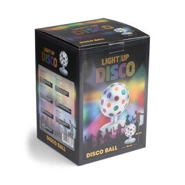 LIGHT - UP - Disco Ball Silver 28cm (MCDC002) / Toys
