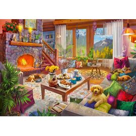 Ravensburger - Puzzle Cozy Cabin 1000p (12000293) / Toys |  Techbox