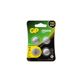 GP - Lithium Cell Battery CR2016, 3V, Safety Seal, 4-pack / Electronics