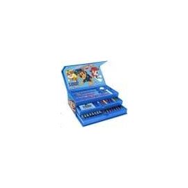 Coloring Case - PAW PATROL - set 52pcs in paper toolbox with handle / Toys |  Techbox