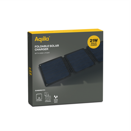 Aqiila - Sunbird P21 - Foldable solar charger with USB-C port / Electronics