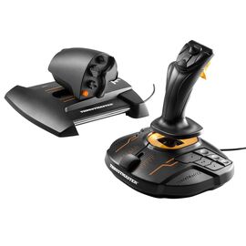 Thrustmaster - T16000M FCS Flight Pack Includes Joystick Throttle and Rudder Pedals / PC | Techbox