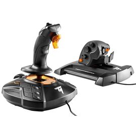 Thrustmaster - T16000M FCS Flight Pack Includes Joystick Throttle and Rudder Pedals / PC | Techbox