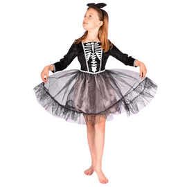 Den Goda Fen - Skeleton Dress w. Headband (110-116 cm) (F77732) / Toys |  Techbox