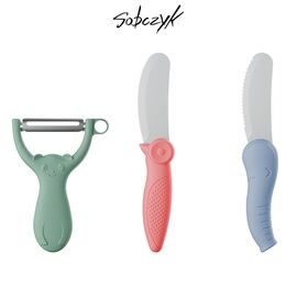 Sobczyk junior - Children's knife and peeler set - 3 pcs / Toys