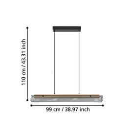 EGLO - Kokomo-Z Long Table Pendant Black L99 - RGB + TW - Zigbee, Bluetooth / Electronics - Αταξινόμητα -  - Techbox