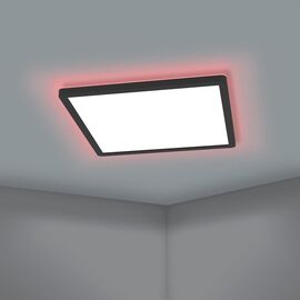 EGLO - Rovito-Z ceiling lamp black 29.5x29.5 - RGB + TW - Zigbee, Bluetooth / Electronics | Techbox