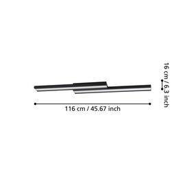 EGLO - Saliteras-Z ceiling lamp black - RGB + TW - Zigbee, Bluetooth / Electronics | Techbox