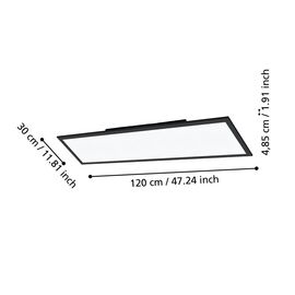 EGLO - Salobrena-Z panel black 120x30 - TW - Zigbee, Bluetooth / Electronics | Techbox
