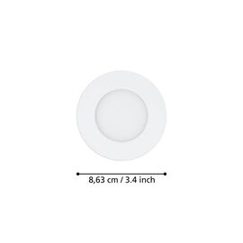 EGLO - Set of 3x Fueva-Z Recessed Lights, White Ø8.5 - TW - Zigbee, Bluetooth / Electronics - Αταξινόμητα -  - Techbox