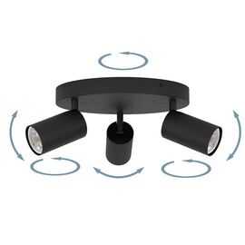 EGLO - Telimbela-Z spot roundel black - RGB + TW - Zigbee, Bluetooth / Electronics - Αταξινόμητα -  - Techbox
