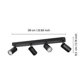 EGLO - Telimbela-Z track light black - RGB + TW - Zigbee, Bluetooth / Electronics - Αταξινόμητα -  - Techbox