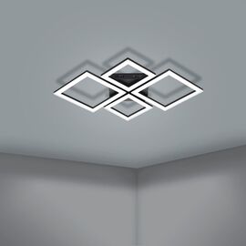 EGLO - Paranday-Z ceiling lamp w/squares black 47x43 - TW - Zigbee, Bluetooth / Electronics | Techbox