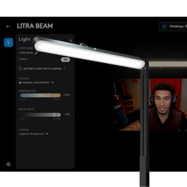 Logitech G - Litra Beam LX Dual-Sided RGB Streaming Key Light / Electronics