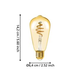 EGLO - E27 ST64 spiral, amber - TW - Zigbee, Bluetooth / Electronics | Techbox
