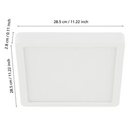 EGLO - Fueva-Z ceiling light white 28.5x28.5 - TW - Zigbee, Bluetooth / Electronics | Techbox