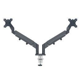 Leitz - Ergo Monitor arm space-saving dual - Dark grey / Computers