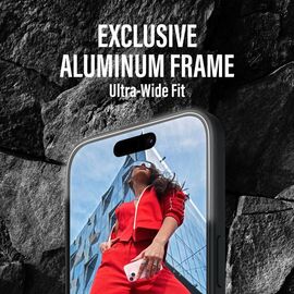 PanzerGlass - Screen Protection - iPhone 16 Plus - Aluminium Frame - Ultra Wide Fit / Electronics