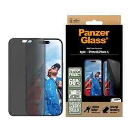 PanzerGlass - Screen Protection Privacy - iPhone 16 - Ultra Wide Fit / Electronics