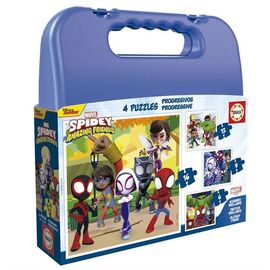 Educa - Puzzle -6-9-12-16 Spidey & His Amazing Friends (80-19580) / Toys - Puzzles - Gifts - Techbox