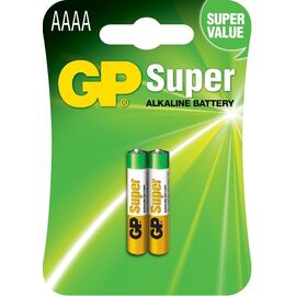 GP - Super Alkaline Battery, Size AAAA, 25A/LR61, 2-pack / Electronics