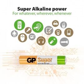 GP - Super Alkaline Battery, Size AAAA, 25A/LR61, 2-pack / Electronics
