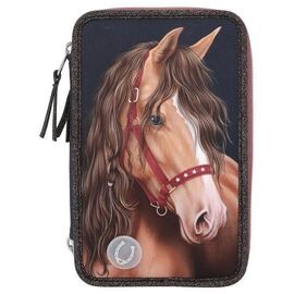 Miss Melody - Triple Pencil Case  LED GLITTER HORSE ( 0413190 ) / Toys - Merchandise Office Supplies - Various - Techbox