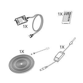 EGLO - STRIPES FLEX RGB 2M W/REMOTE - hvid - 2m / Electronics - Αταξινόμητα -  - Techbox