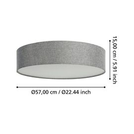 EGLO - Romao-Z loft lamp gray Ø57 - RGB + TW - Zigbee, Bluetooth / Electronics | Techbox