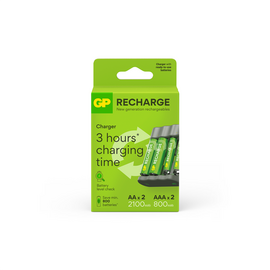 GP - Recharge Battery Charger, B441 (USB), incl. 2 x AA 2100 mAh + 2 x AAA 800 mAh Batteries / Electronics - Αταξινόμητα -  - Techbox