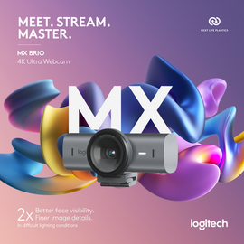 Logitech - MX Brio Ultra HD 4K Collaboration and Streaming Webcam - Graphite / Computers - Αταξινόμητα -  - Techbox