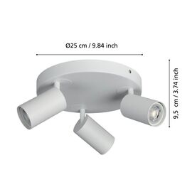 EGLO - Telimbela-Z spot roundel white - RGB + TW - Zigbee, Bluetooth / Electronics - Αταξινόμητα -  - Techbox
