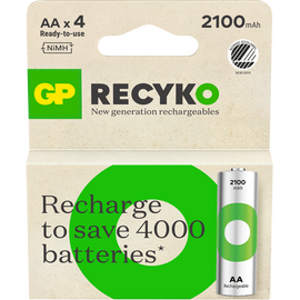 GP - ReCyko Rechargeable Battery, Size AA, 2100 mAh, 4-pack / Electronics - Αταξινόμητα -  - Techbox